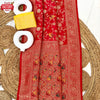 Red Viscose Paithani Silk Partywear Saree
