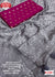 Antique Grey Crepe Chiffon Saree With Pink Blouse