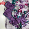 Faint Purple Pure Organza Brasso Partywear Saree