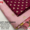 Dusty Pink Soft Organza Sequins And Zari Worked Saree
