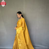 Golden Tissue Silk Saree With Jacquard Weaving