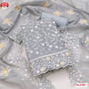 Grey Modal Chanderi Embroidered Kurtha Suruwal Piece