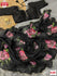Black Floral Pure Organza Handwork Saree With Stitched Blouse