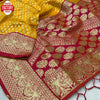 Yellow Pure Banarasi Silk Rich Zari Weaving Saree