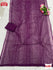 Purple Georgette Chikankari Sequins Work Partywear Saree