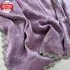 Lavender Pure Jimmy Choo Silk Zircon Stone Work Partywear Saree