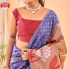 Royal Blue Pure Paithani Silk Rich Weaving Partywear Saree