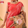 Light Red Pure Paithani Silk Rich Weaving Partywear Saree