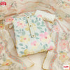 Off-White Organza Silk Kurtha Suruwal Piece With Work
