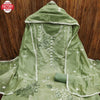 Green Chanderi Embroidered Kurtha Suruwal Piece