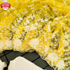 Yellow Heavy Net Thread And Sequins Work Fancy Saree