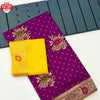 Wine Pure Dola Silk Banarasi Meenakari Work Saree