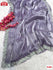 Dusty Lavender Pure Jimmy Choo Partywear Stone Work Saree