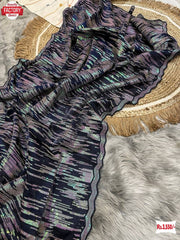 Navy Blue Jimmy Choo Partywear Sequins Saree