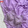 Lavender Pure Soft Organza Embroidered Partywear Saree