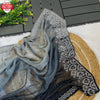 Black And Grey Multi-shaded Pure Soft Silk Partywear Saree