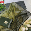 Mehendi Green Multi-shaded Pure Soft Silk Partywear Saree