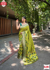 Light Green Pure Banarasi Paithani Silk Partywear Saree