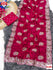 Pink Vichitra Silk Embroidered Partywear Saree
