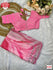 Pink Rangoli Silk Prism Print Partywear Sequins Worked Saree