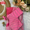 Pink Rangoli Silk Prism Print Partywear Sequins Worked Saree