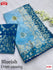 Blue Viscose Weaving Saree With Prism Print