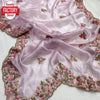 Lavender Jimmy Choo Partywear Saree With Sequins Embroidery