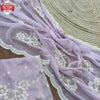 Baby Pink Pure Tabby Organza Saree With Stone Worked Border
