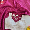 Hot Pink Soft Tumtum Organza Saree With Readymade Sequins Blouse
