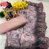 Baby Pink Cotton Silk Digital Printed And Sequins Embroidered Saree