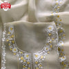 Light Green Soft Organza Embroidered Kurtha Suruwal Piece