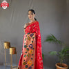 Red Pure Paithani Silk Banarasi Saree