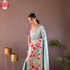 Powder Blue Pure Paithani Silk Banarasi Saree