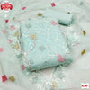 Sky Blue Organza Embroidered Kurtha Suruwal Piece