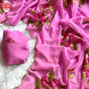 Pink Georgette Hand Sequins Worked Saree