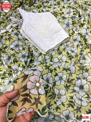 Yellow Pure Soft Chiffon Silk Partywear Saree