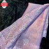 Lavender Jimmy Choo Silk Embroidered Partywear Saree