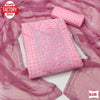 Pink Cotton Embroidered Kurtha Suruwal Piece