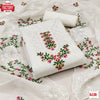 White Chanderi Silk Embroidered Kurtha Suruwal Piece