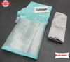 Sea Blue Organza Designer Saree