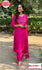 Hot Pink Kurtha Palazzo Dupatta Set