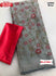 Grey Chiffon Saree With Multi-thread Embroidery