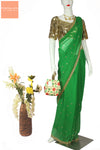 Green Georgette Stone Work Saree