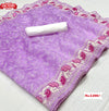 Lavender Pure Organza Saree With Chikankari Work