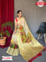 Cream Organza Banarasi Digital Printed Saree