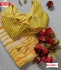 Yellow Shibori Print Georgette Saree With Readymade Blouse