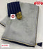 Ash Pure Organza Embroidered Saree