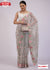 Ash Pure Organza Multi-thread Embroidery Saree