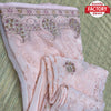 Baby Pink Pure Georgette Partywear Saree