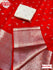 Red Kanchipuram Organza Embroidered Saree